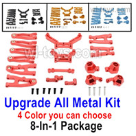 UDI RC 1607 Parts-Upgrade All Metalkit.8-In-1 Package.Total 4 Color you can choose.UDI 1607 1/16 Rally Car Accessories.